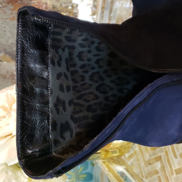 Aquatalia Navy Blue Boots ladies size 7 - Picture 8 of 9